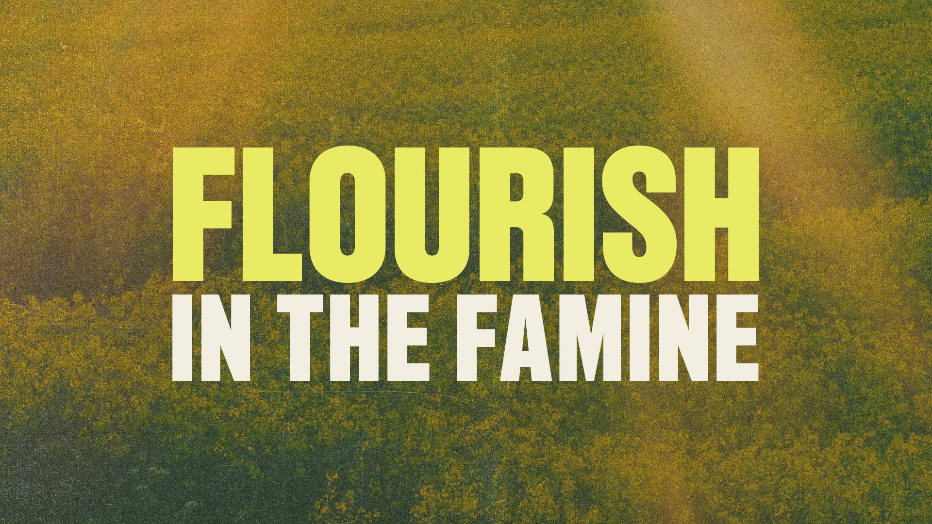 Flourish In The Famine
