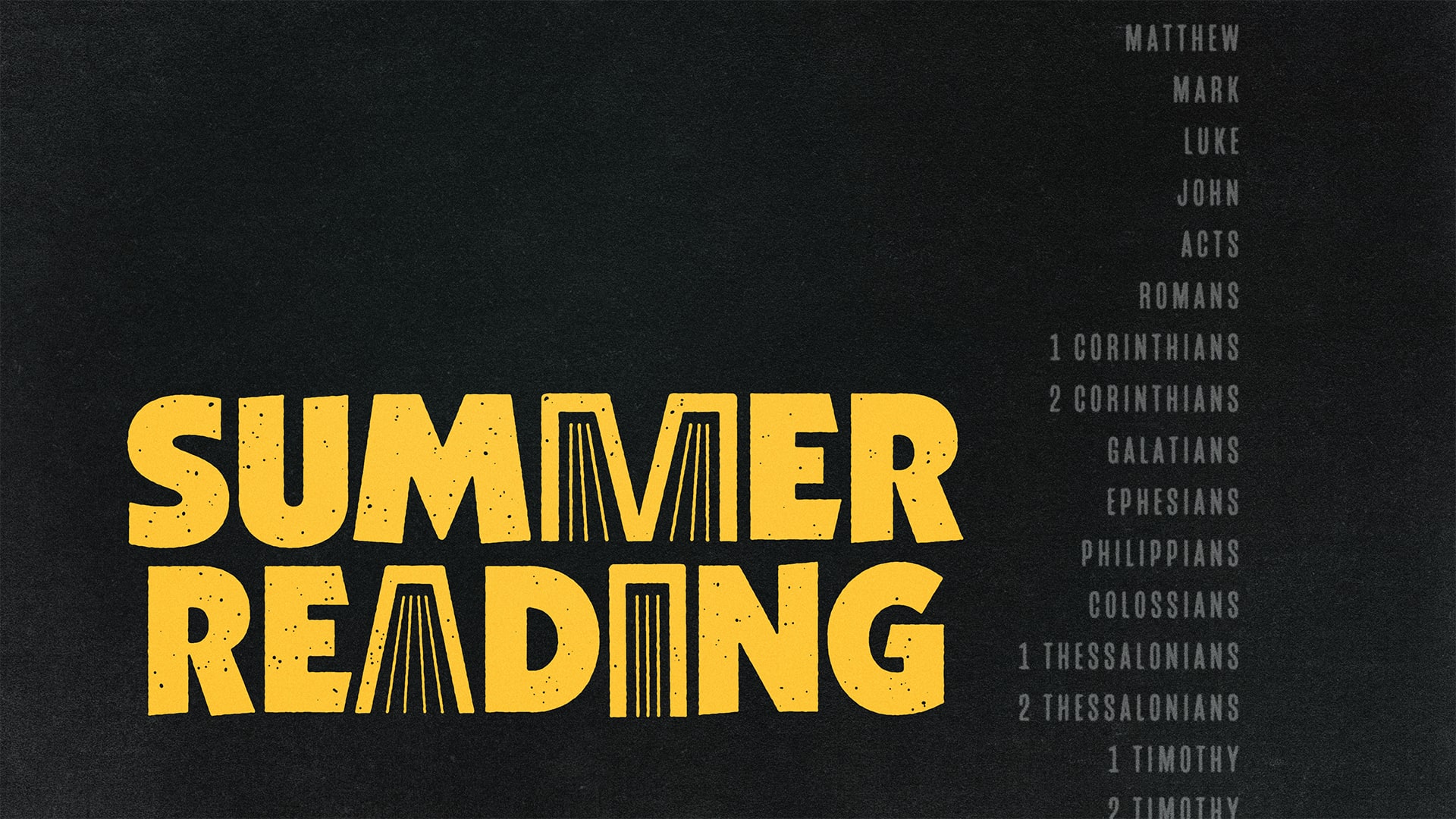 Summer Reading