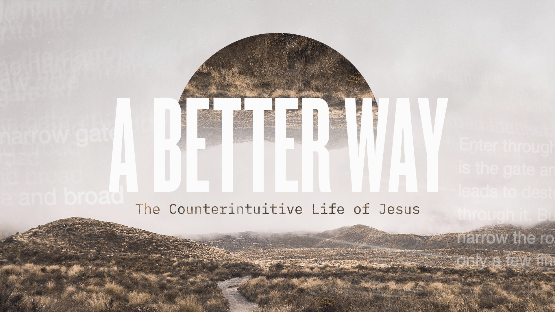 A Better Way: The Counterintuitive Life of Jesus